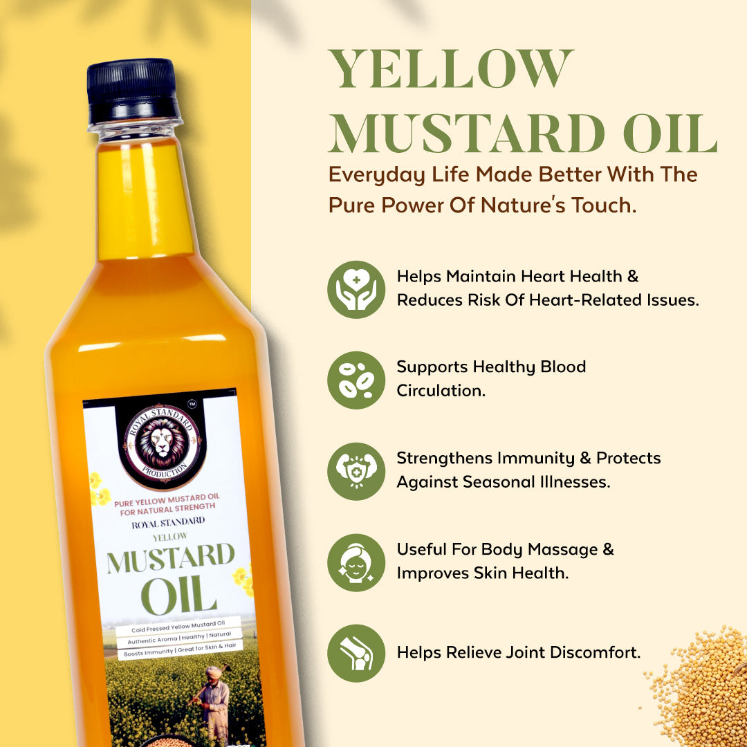 Yellow Mustard Oil (1 Ltr / 5 Ltr)