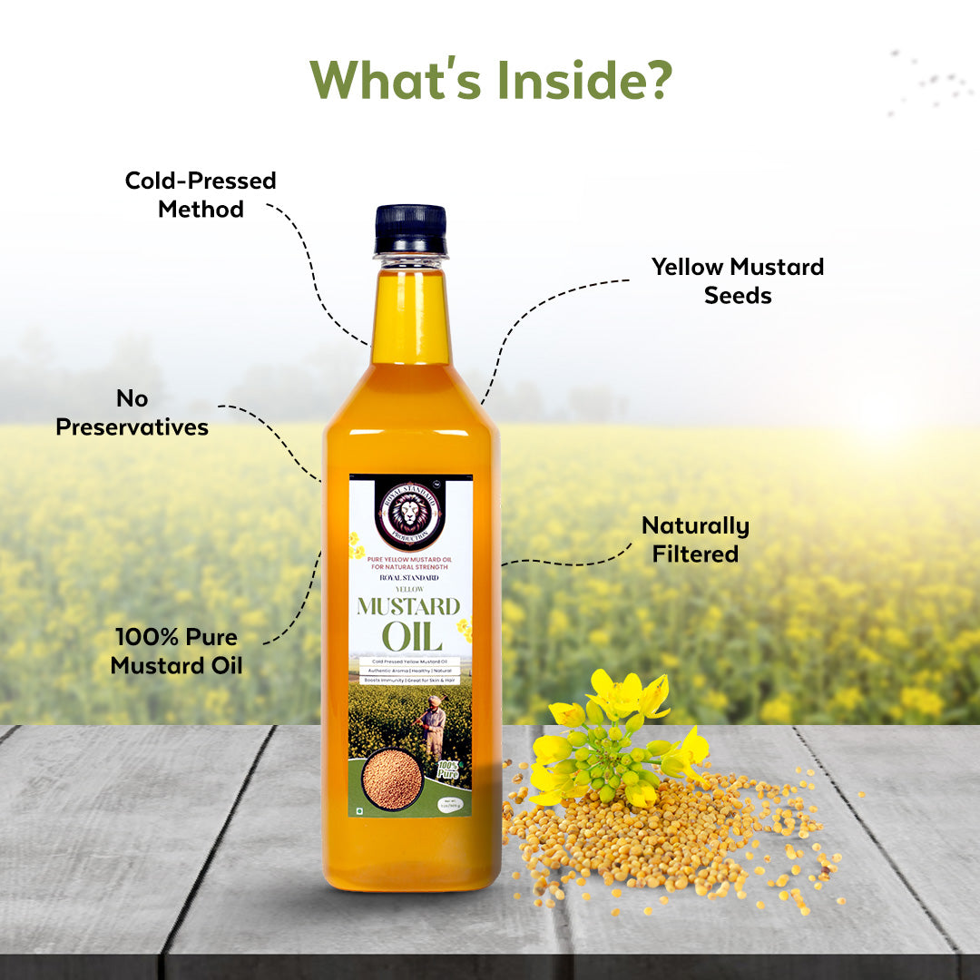 Yellow Mustard Oil (1 Ltr / 5 Ltr)