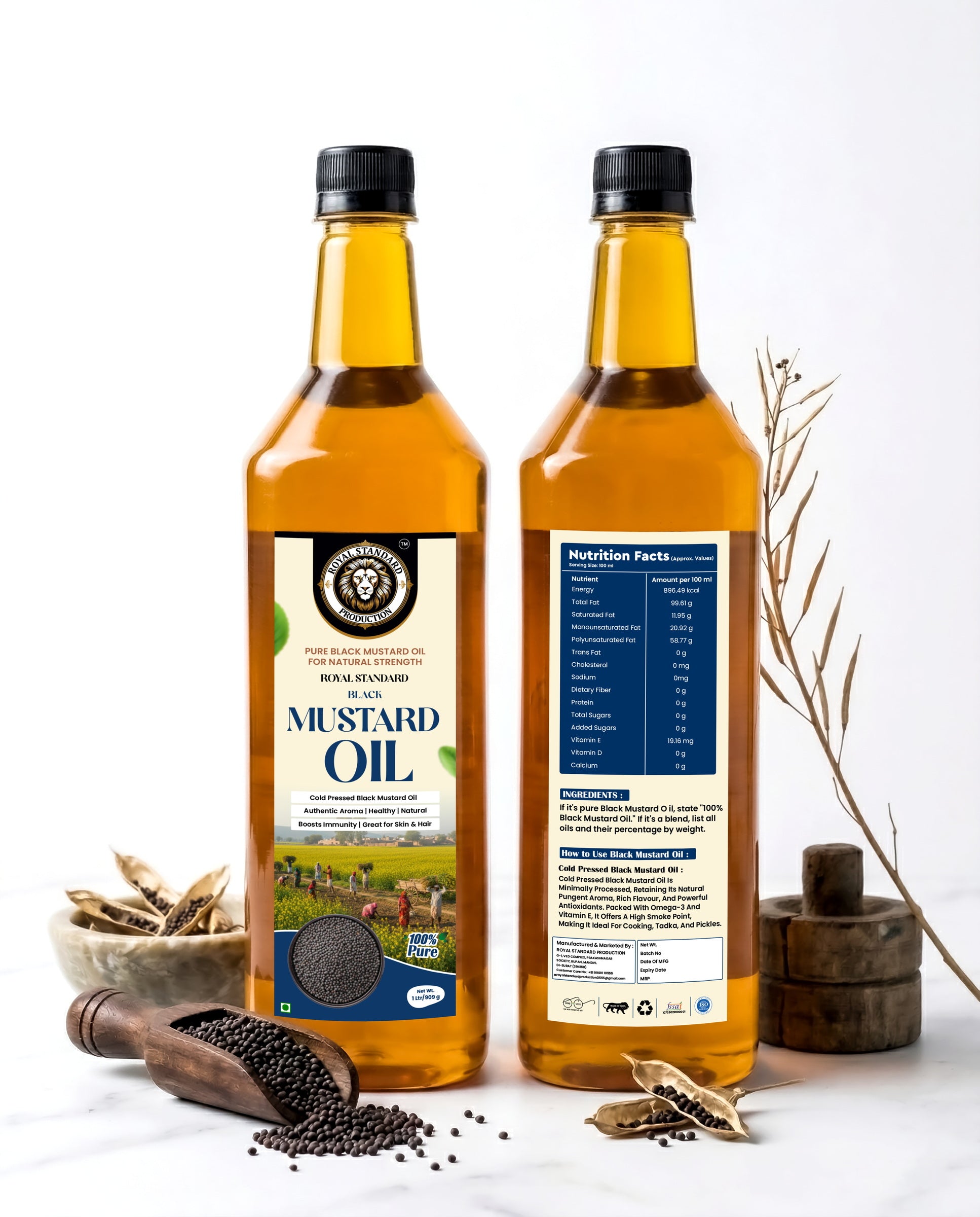 Black Mustard Oil (1 Ltr / 5 Ltr)