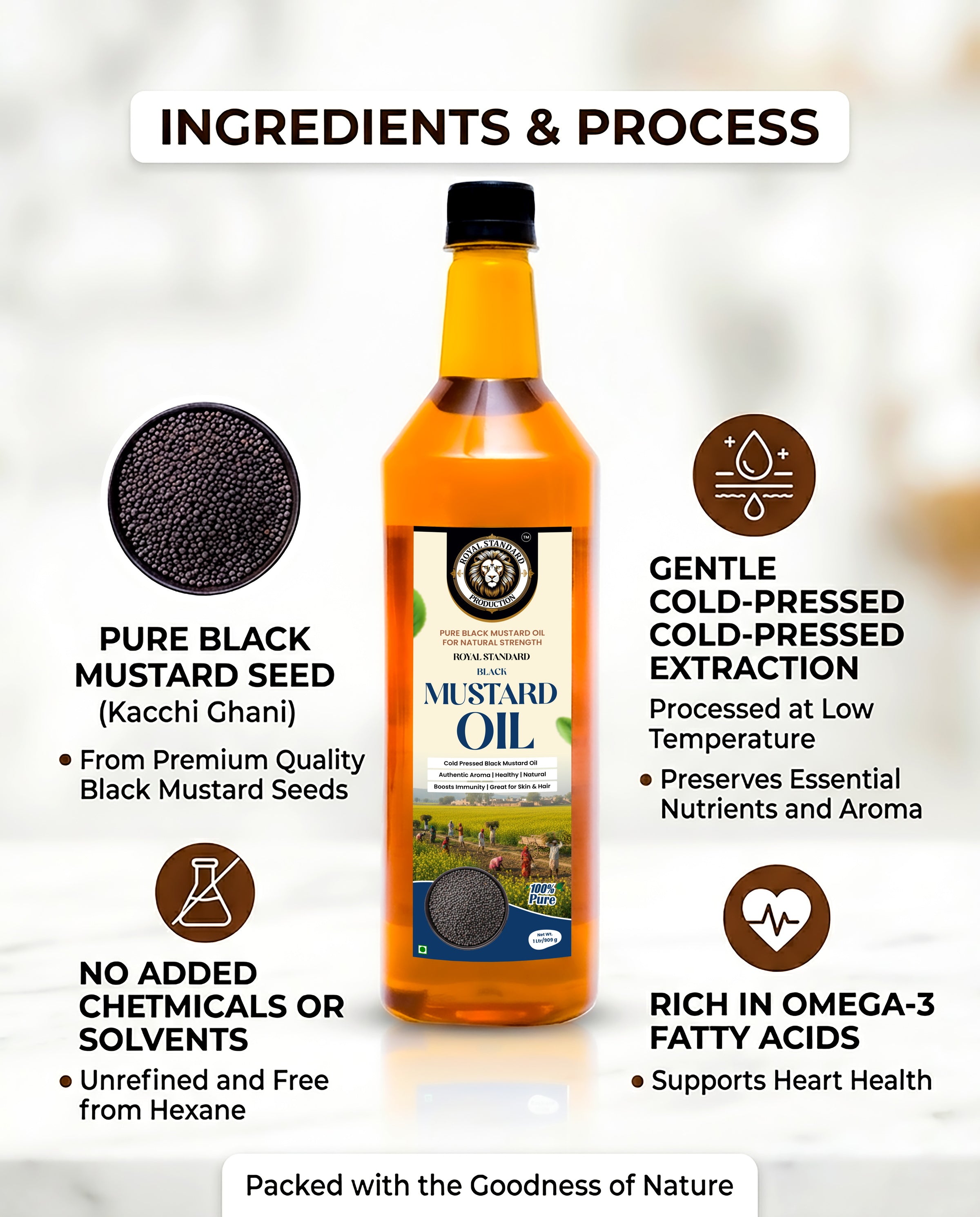 Black Mustard Oil (1 Ltr / 5 Ltr)
