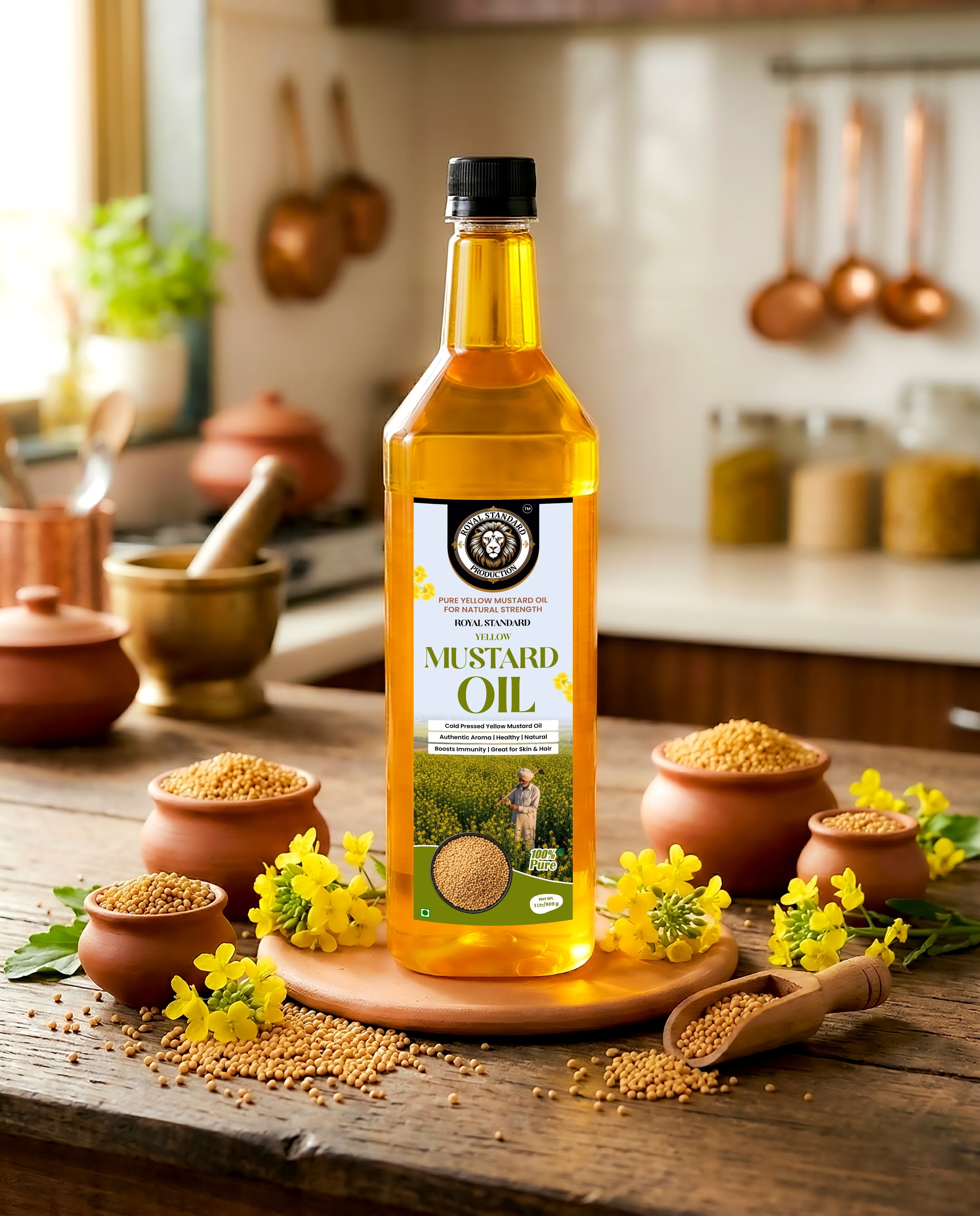 Yellow Mustard Oil (1 Ltr / 5 Ltr)