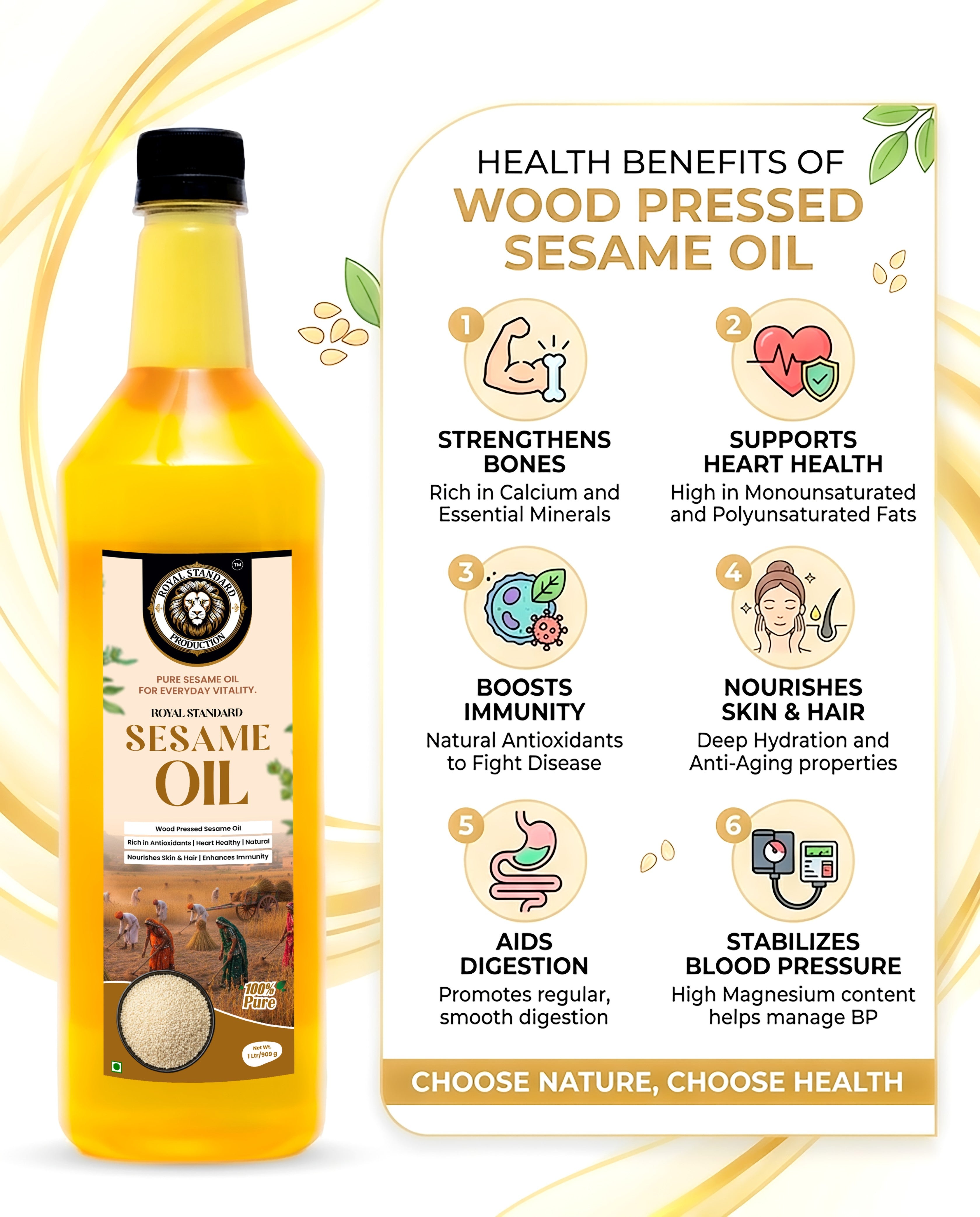 Sesame Oil (1 Ltr / 5 Ltr)