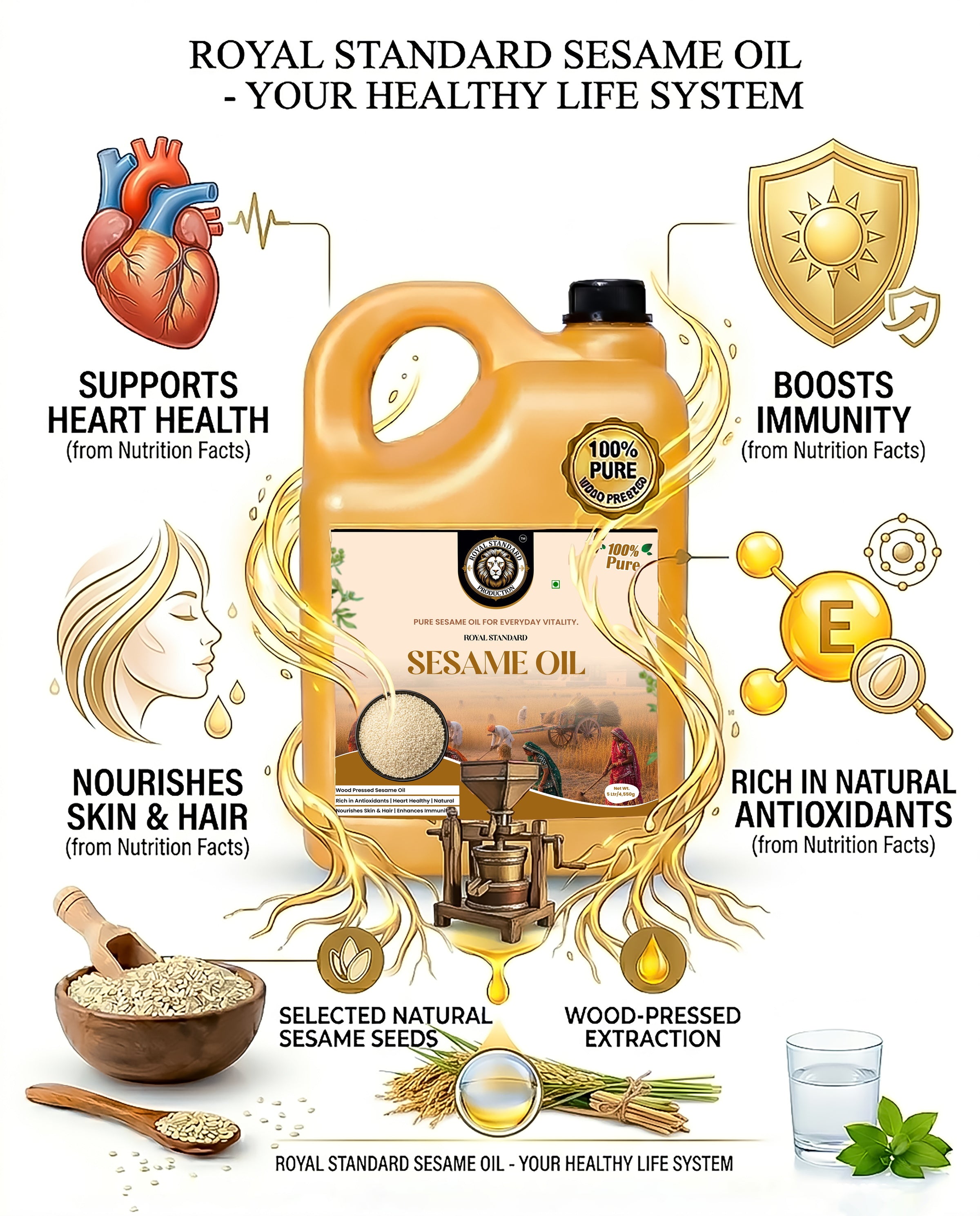 Sesame Oil (5 Ltr)